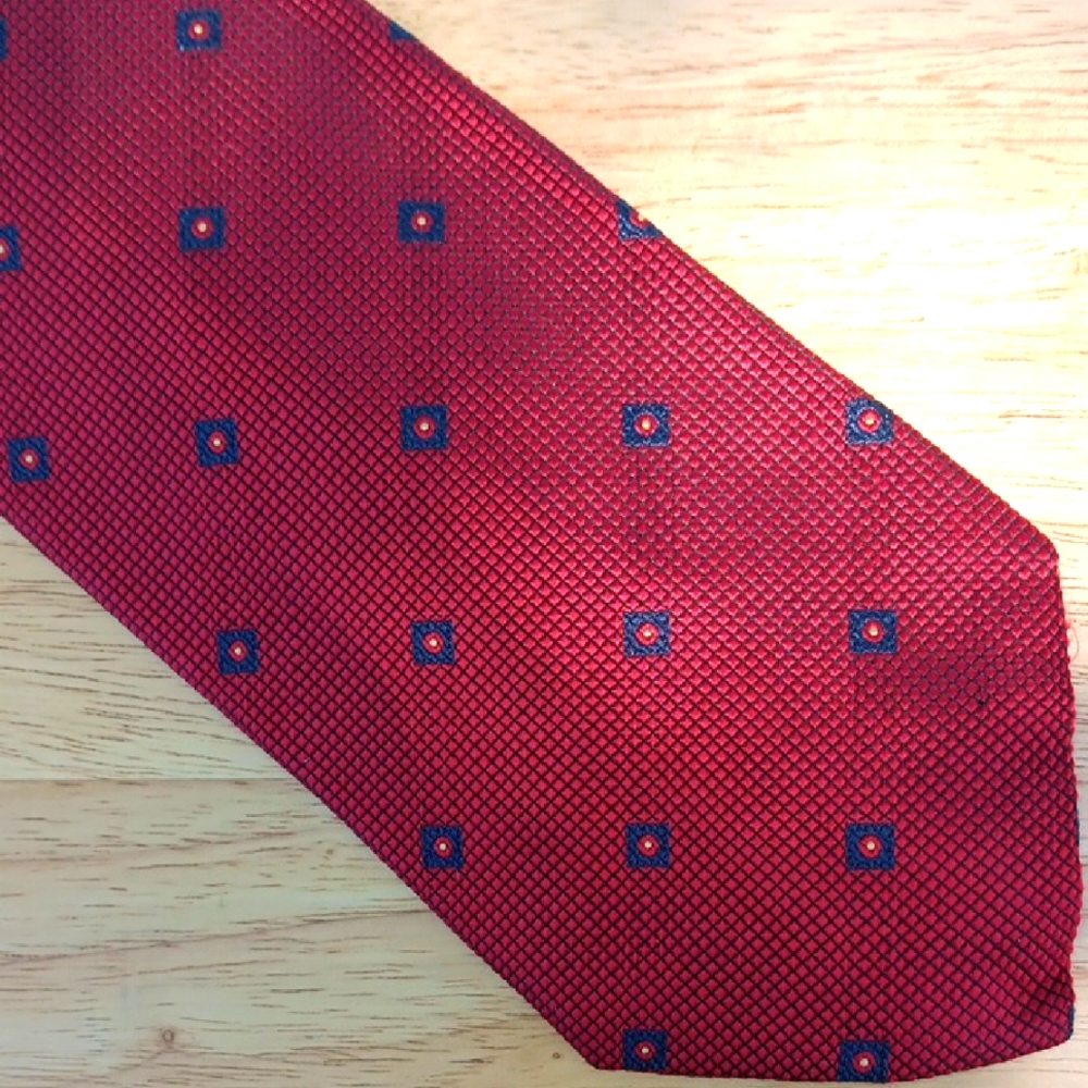 Elegant Red Patterned Tie - Zadi Andrew's Ties